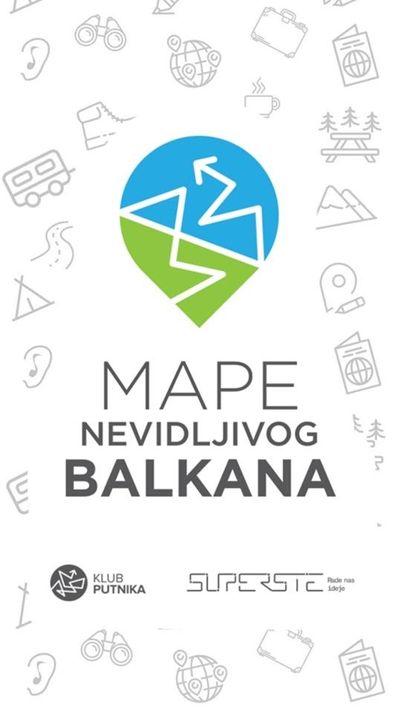 Mobilna aplikacija Mape nevidljivog Balkana - početna strana