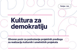 Otvoren poziv za podnošenje projektnih predloga za realizaciju kulturnih i umetničkih projekata