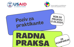 Forum mladih sa invaliditetom objavljuje konkurs za pohađanje prakse kod 28 poslodavaca