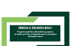 Poziv za neformalne grupe – Heroji u zelenoj boji!