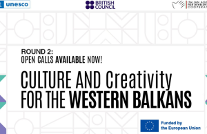 Poziv za Uneskov projekat „Kultura i kreativnost za Zapadni Balkan“ (CC4VBs)