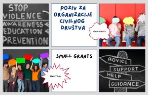 Poziv za organizacije civilnog društva za dodelu malih grantova