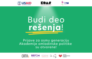 Budi deo rešenja: Pridruži se osmom ciklusu Akademije omladinske politike!