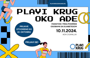 Plavi krug oko Ade – 13. maraton i trka podrške obolelima od dijabetesa