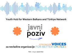 Javni poziv za nevladine organizacije – Youth Hub for Western Balkans and Türkiye